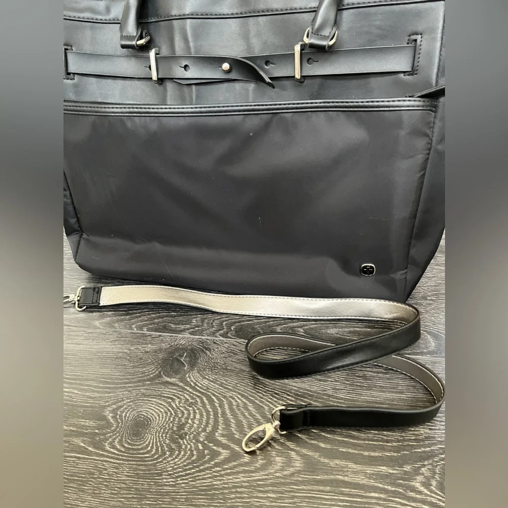 Swiss Gear Zoe Bag Black Laptop Tablet Large Travel Business Tote - Picture 11 of 16